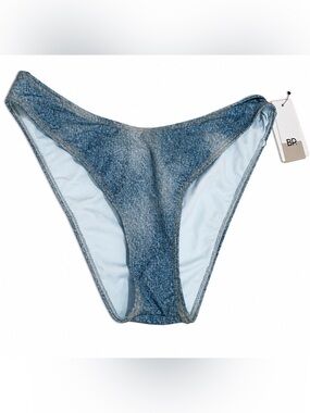 NWT BP. Nordstrom Blue Denim-Effect Bikini Bottom